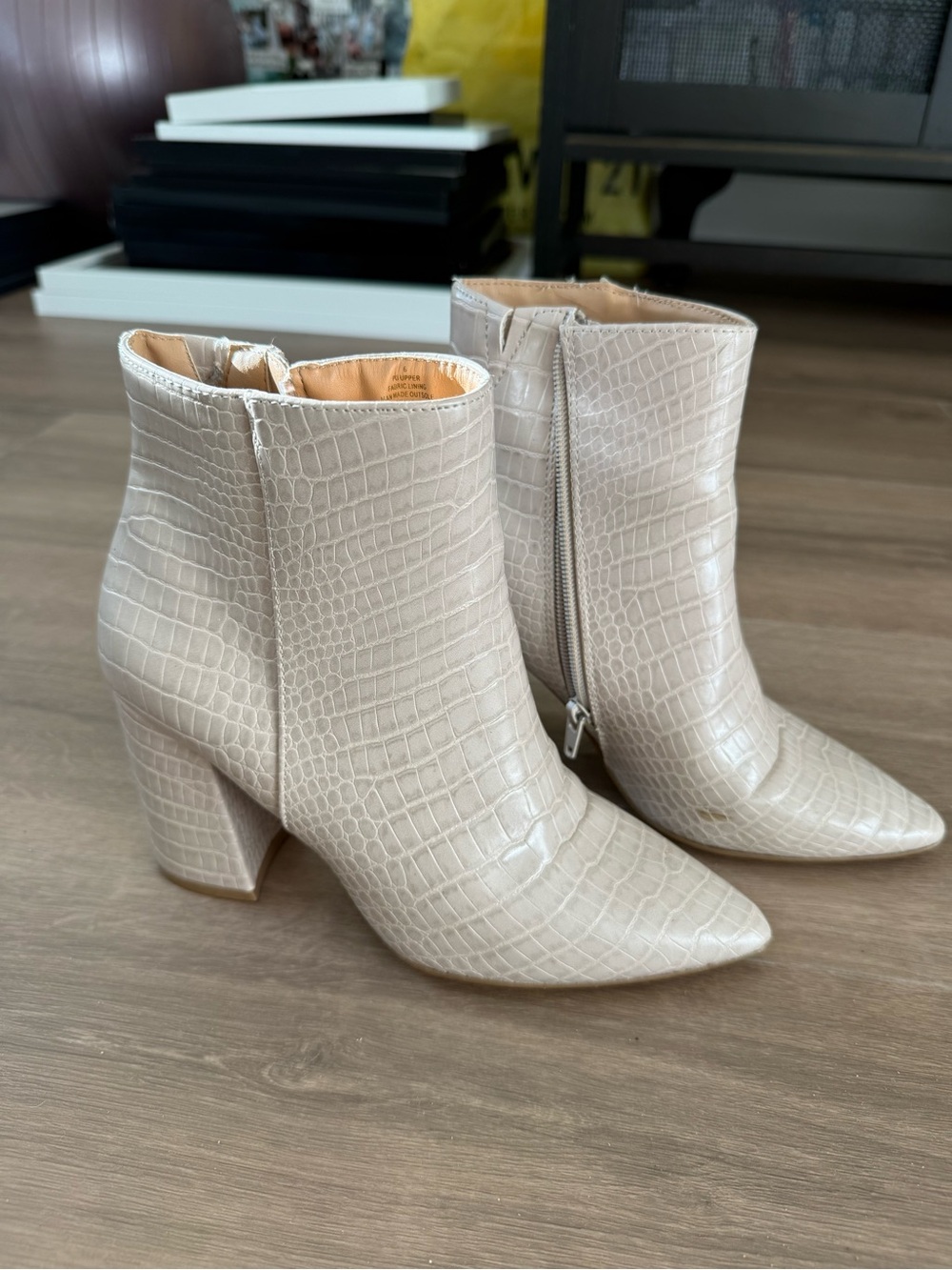 Express leather booties